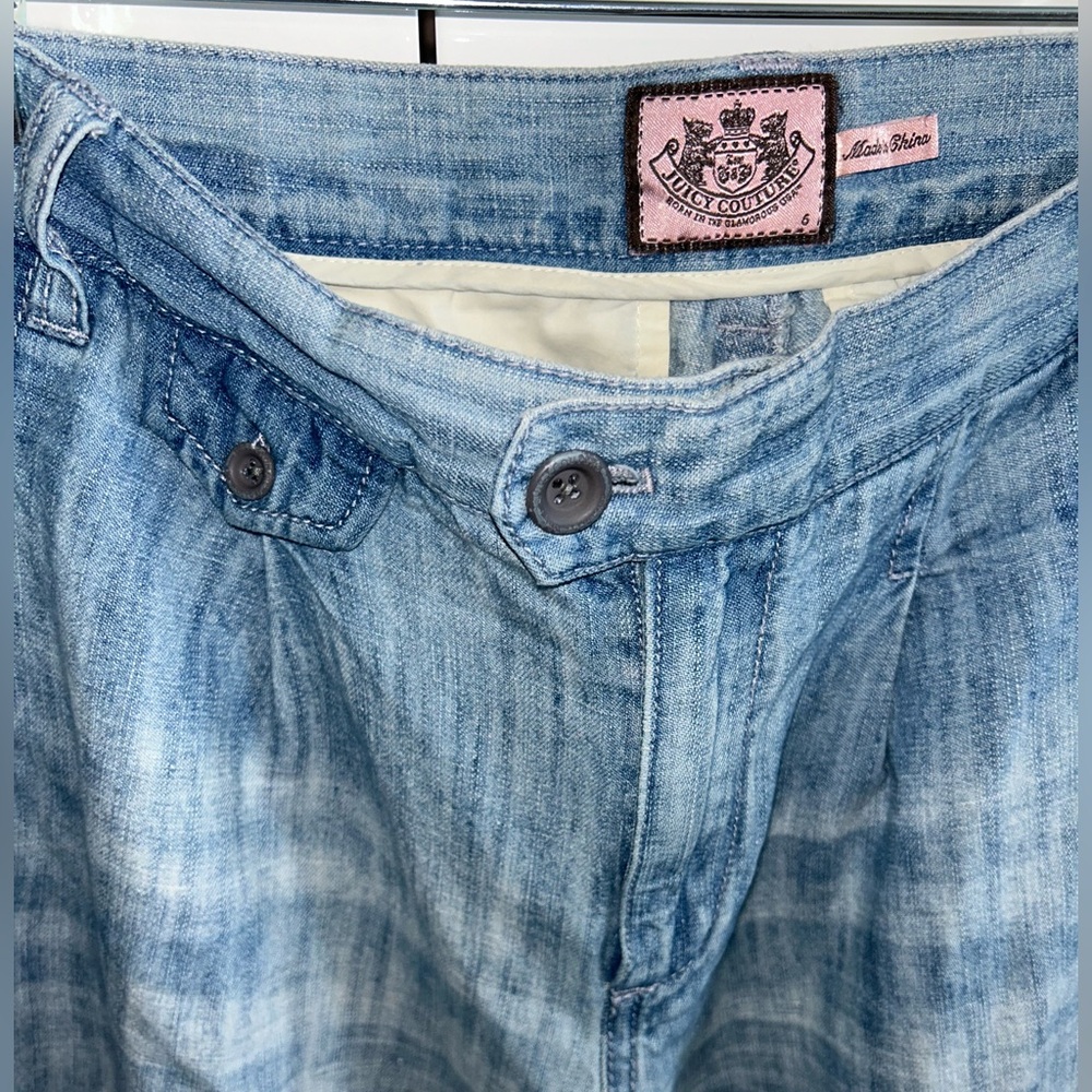 Juicy Couture Wide Leg Light Blue Y2K Jeans size 6